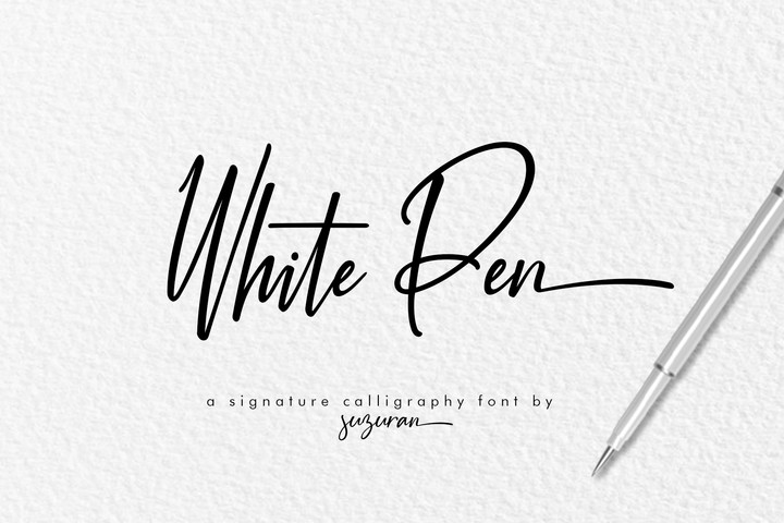 Font White Pen